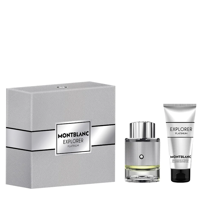 Montblanc Explorer Platinum Gift Set: Eau de Parfum 60ml, Shower Gel 100ml