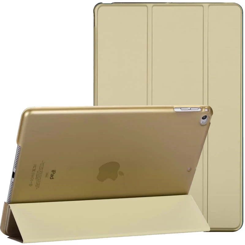Smart Magnetic Case Fit iPad 9.7 Inch (6th Generation 2018) (5th Generation 2017) A1893/A1954 A1822/A1823 Slim Lightweight Smart Shell Stand Cover Auto Wake/Sleep (Gold)