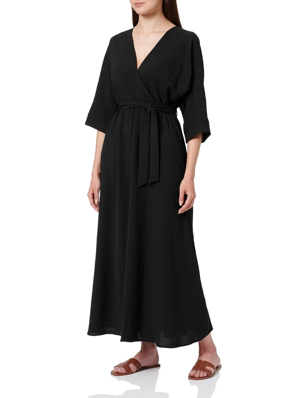 faina Women's Midi Dress, Black, M