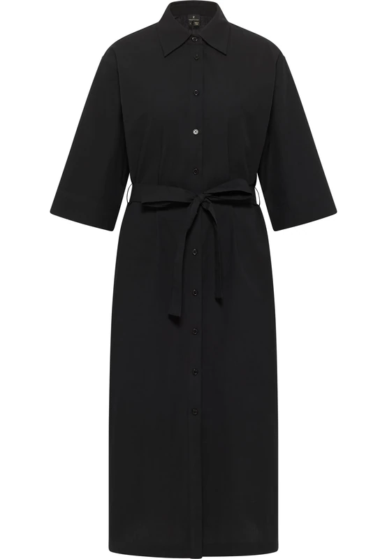 DreiMaster Klassik Women's Shirt Dress, Black, M