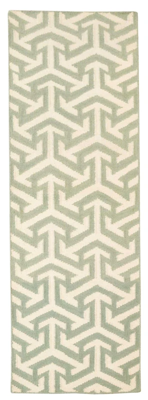 Bakero Kilim 307 60 x 180 cm Green/White Runner