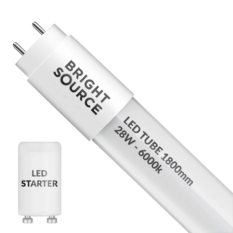 Bright Source 6ft 28W LED T8 Tube - 2800lm 6000K Daylight White