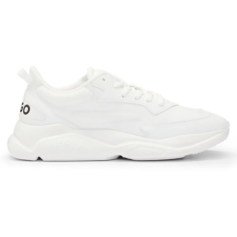 HUGO Leon_Runn_cvpuw Women's Trainers, White100, 6.5 UK