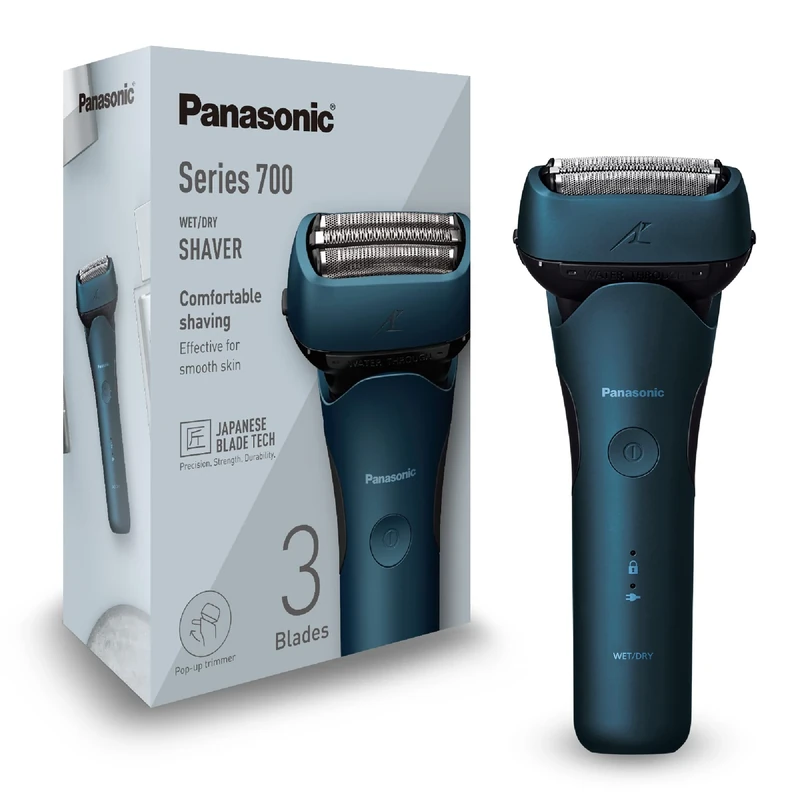 Panasonic ES-ALT4B 3-Blade Wet and Dry Electric Shaver for Men, Rechargeable, Skin Comfort Sensor, Multi-Flex 12D Head - Minimize The 5 o’Clock Shadow