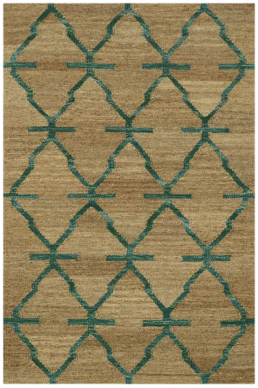 Bakero Kilim Modern 144 Natural/Green 90 x 140 cm