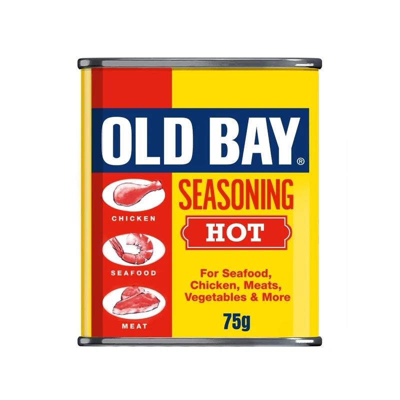Old Bay Hot Seasoning 75 G Flavourful Taste Blend of 14 Herbs and Spices and Chilli with Chilli Flakes Versatile Spice, All-purpose Seasoning Perfect for Meat, Chicken, Pasta and Pop Corn