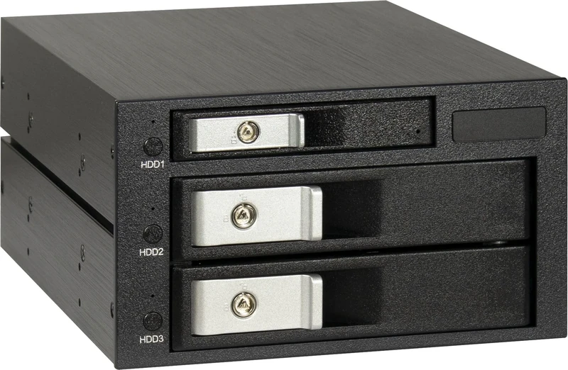 Inter-Tech IPC ST-3525 Removable Frame 2 x 5.25 Inches and 1 x 2.5 Inches