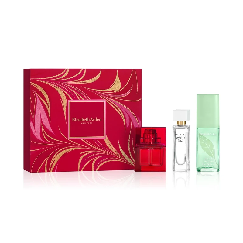 Elizabeth Arden FRAGRANCE COFFRET Red Door, Green Tea and White Tea 3-piece Set, fragrance gifting, for women