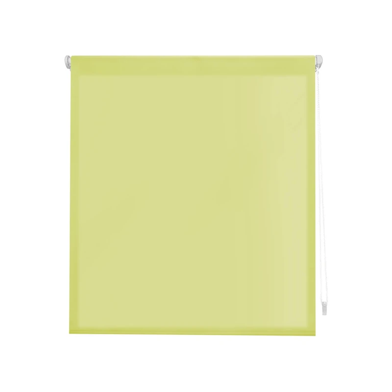 Decorblind | EasyFix Translucent Roller Blind Without Tools and No Drilling – Measure 140 x 180 cm Width x Length, Fabric 137 x 175 cm – Plain Pistachio Colour for Windows - Image 1