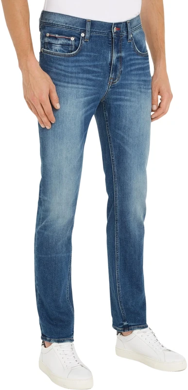 Tommy Hilfiger Men Denton Th Str Naples Denim Pants, Blue, 28W / 36L