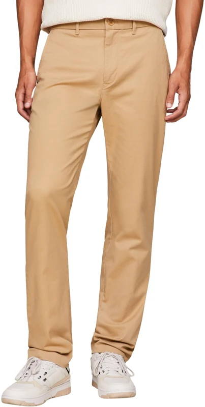 Tommy Hilfiger Men Chino Denton 1985 Pima Cotton Woven Pants, Yellow, 29W / 34L