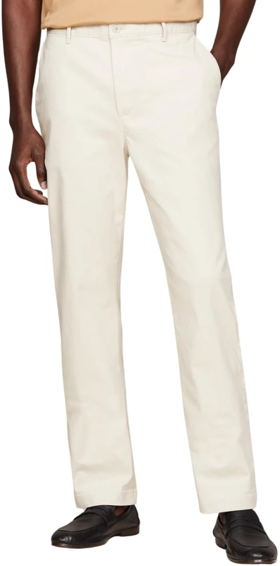 Tommy Hilfiger Men Mercer Essential Twill Chino Woven Pants, Beige, 29W / 36L