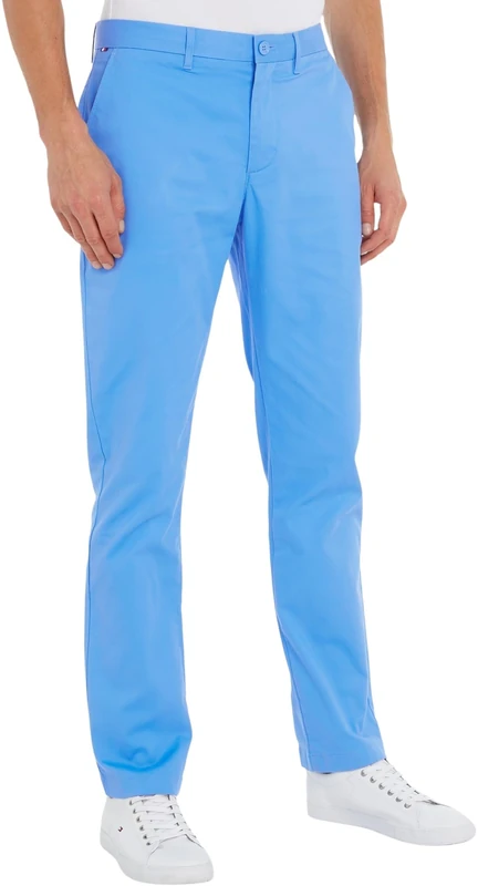 Tommy Hilfiger Men Denton 1985 Pima Cotton Chino Pants, Blue - Image 1