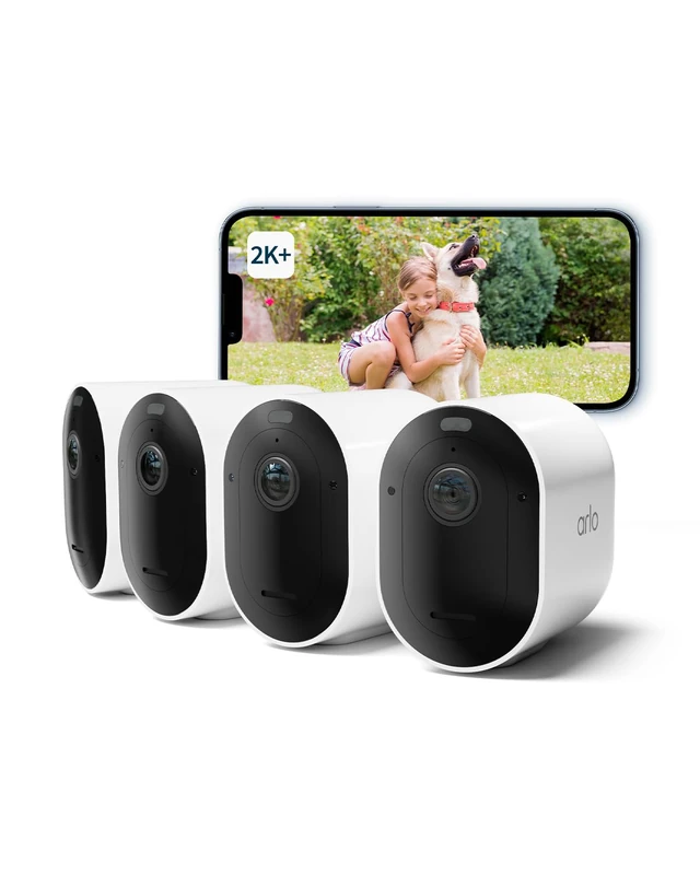 Arlo Pro 5 Outdoor Security Camera - 4 Cam 2K HDR Wireless Set