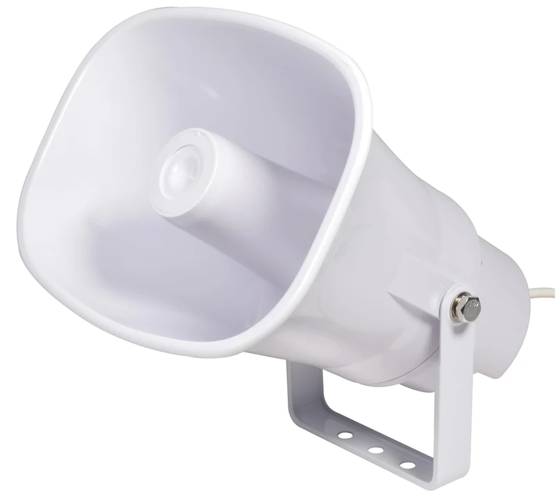 Adastra | Moulded ABS Horn Speaker Weatherproof & Fire rated | 15W White