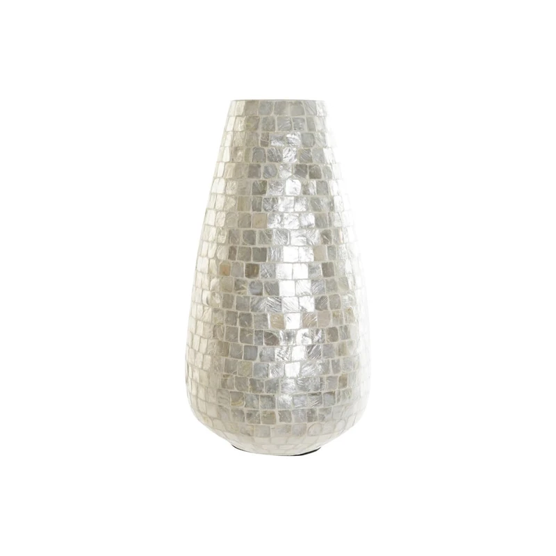 DKD Home Decor Vase, Color: White, Standard - Image 1