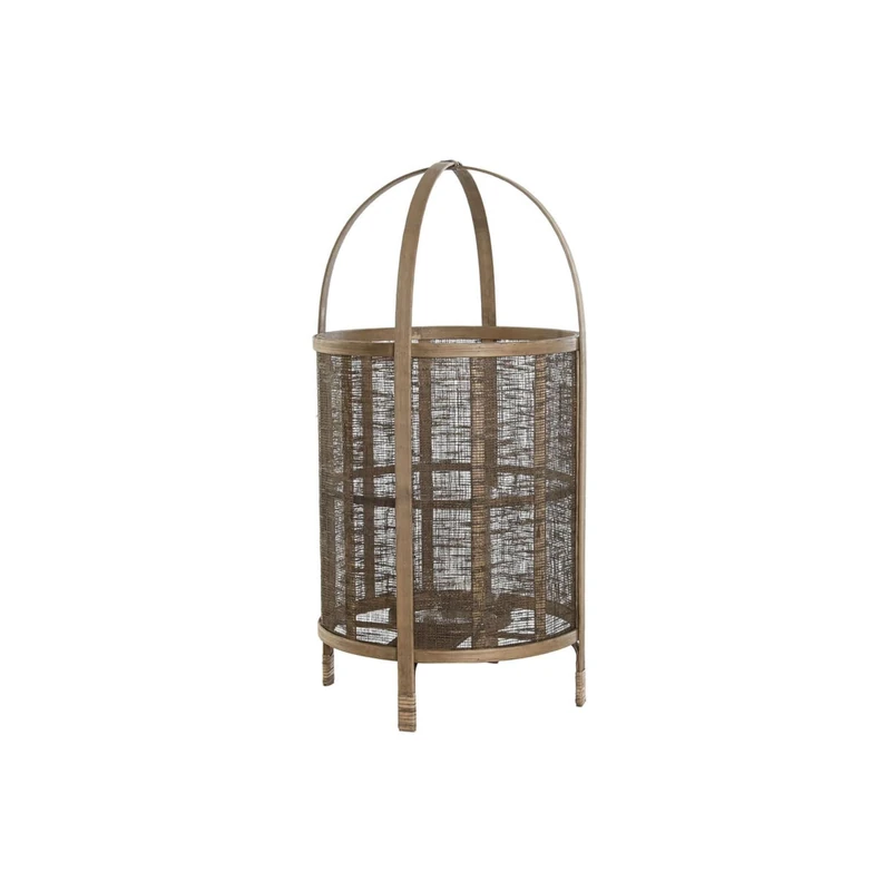 DKD Home Decor Candle Holder, Colour: Brown, Standard