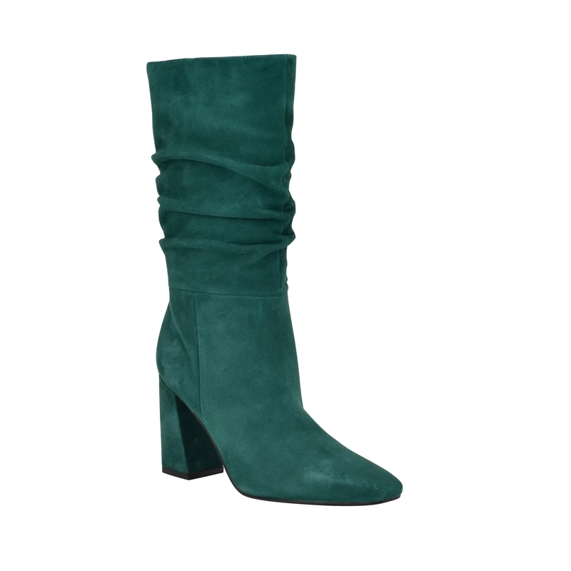 GUESS Women's Yeppy Fashion Boot, Green Suede 310, 7 UK