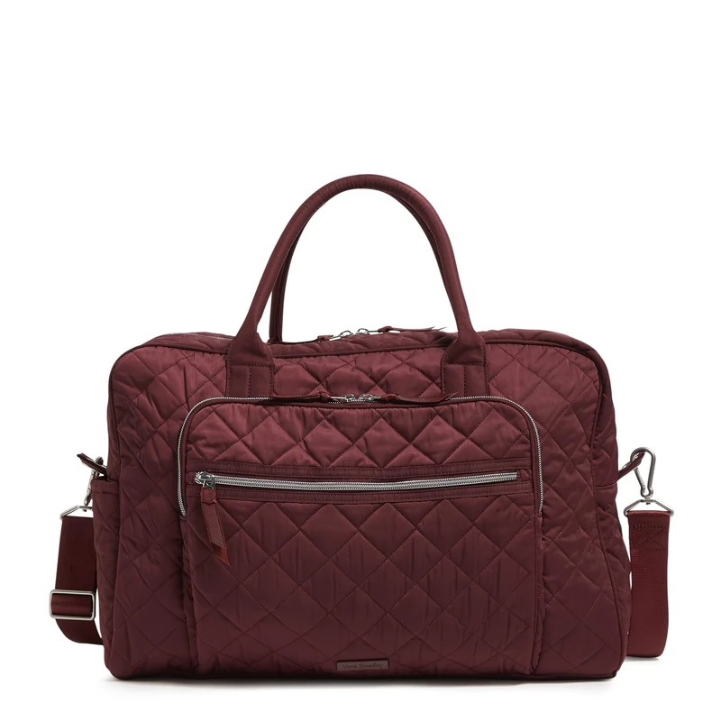 Vera Bradley Women's Performance Twill Weekender Travel Bag, Raisin, One Size