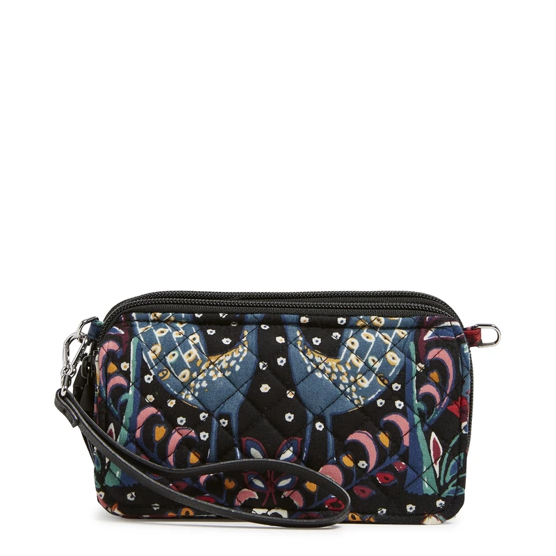 Vera Bradley Women's Cotton All in One Crossbody Purse with RFID Protection, Enchantment, Size