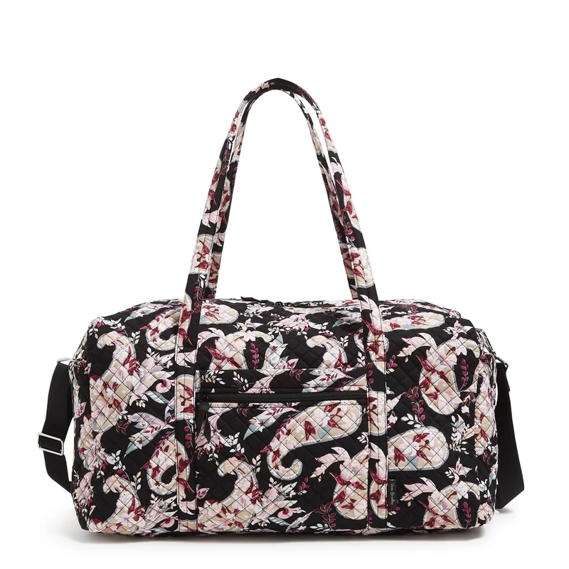 Vera Bradley Women's Cotton Large Travel Duffel Bag, Botanical Paisley, One Size