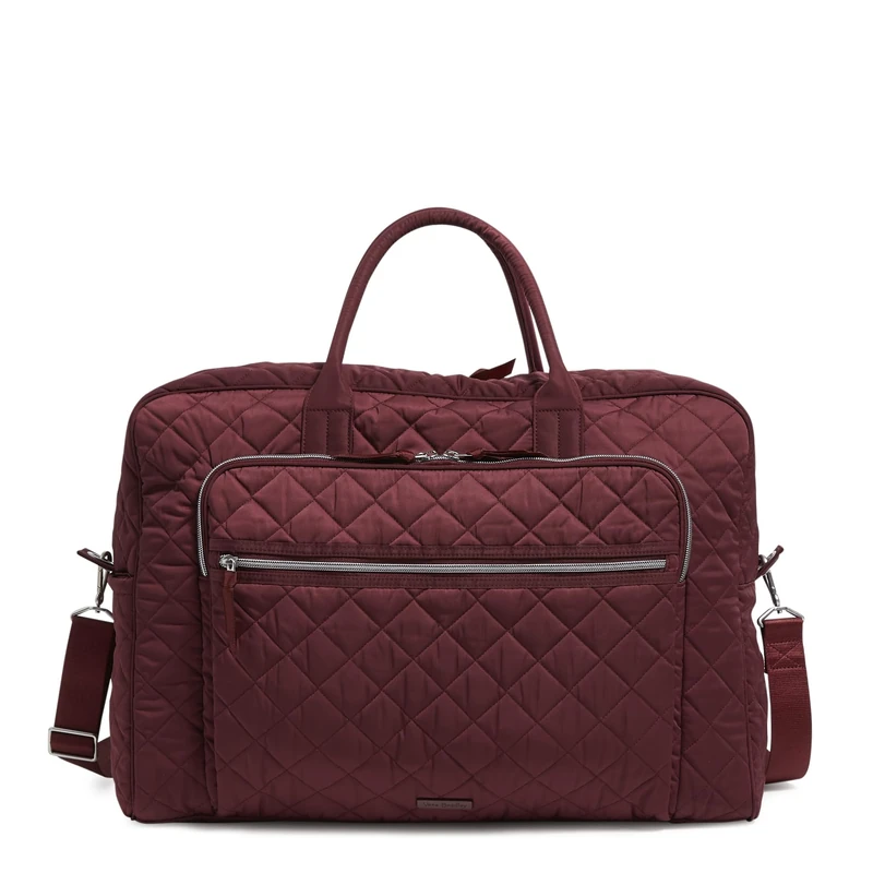 Vera Bradley Women's Performance Twill Grand Weekender Travel Bag, Raisin, One Size - Image 1