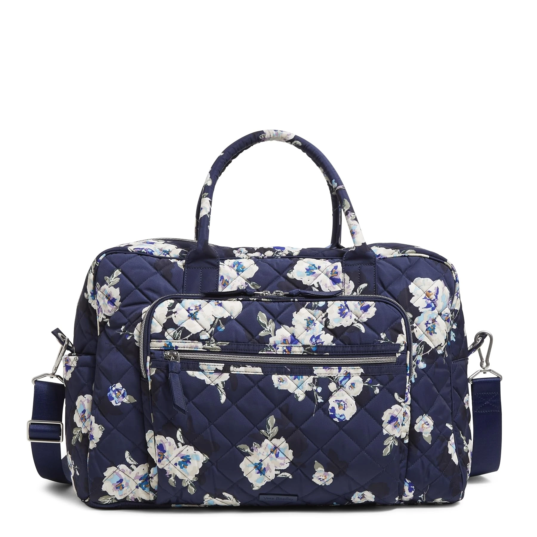 Vera Bradley Performance Twill Weekender Travel Bag, Blooms and Branches Navy, One Size