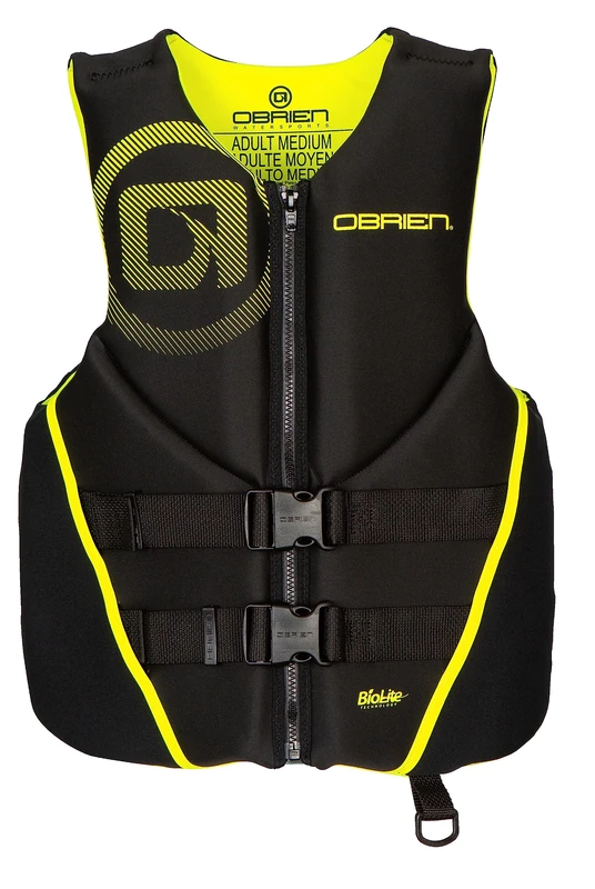 O'Brien Men's Traditional Neoprene USCGA Life Jacket, Yellow, Small