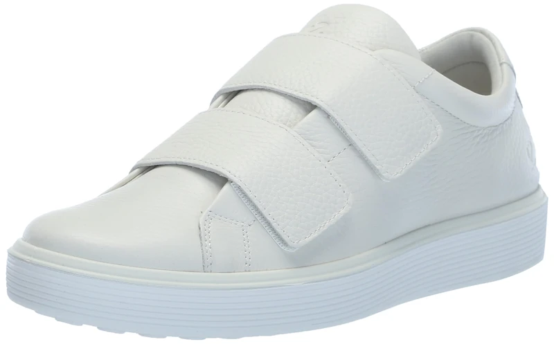 ECCO Men's Soft 60 Two Strap Premium Sneaker, White, 8-8.5