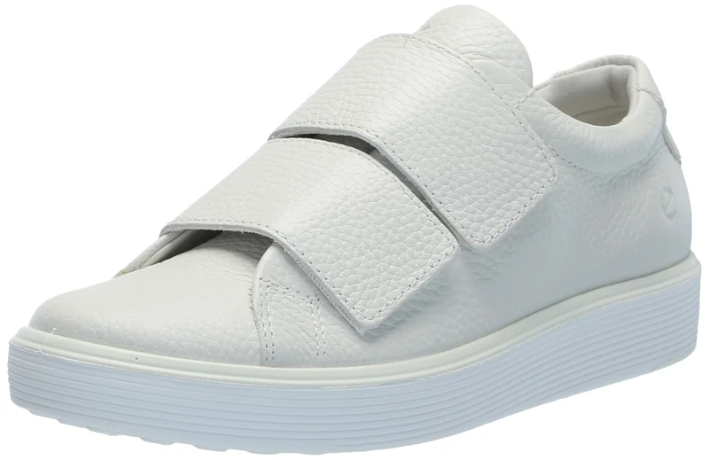 ECCO Women's Soft 60 Two Strap Premium Sneaker, White, 7/7. 5 UK