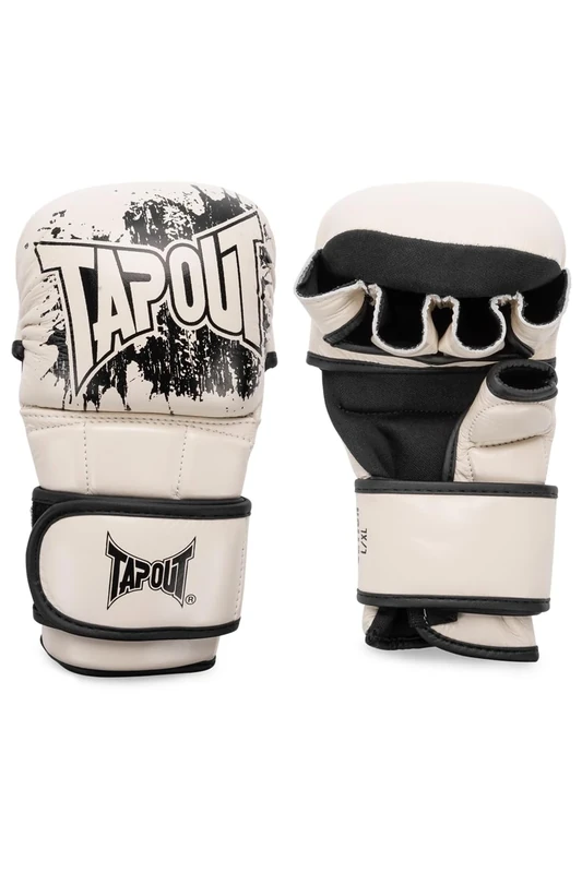Tapout Unisex - Adult Ruction MMA Sparring Gloves, Ecru/Black, L-XL EU