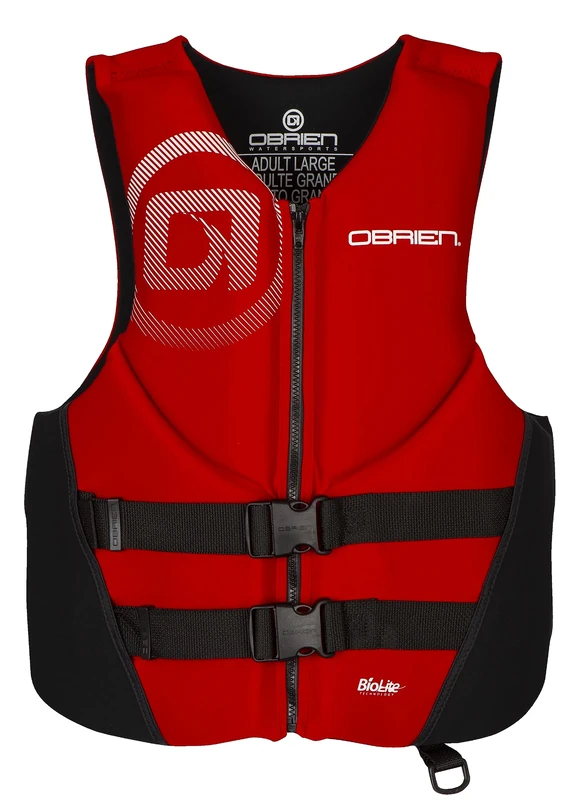 O'Brien Men's Traditional Neoprene USCGA Life Jacket, Red, X-Large
