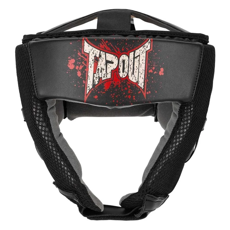 Tapout Unisex - Adult Hockney Head Guard, Black/Ecru/Red, L-XL