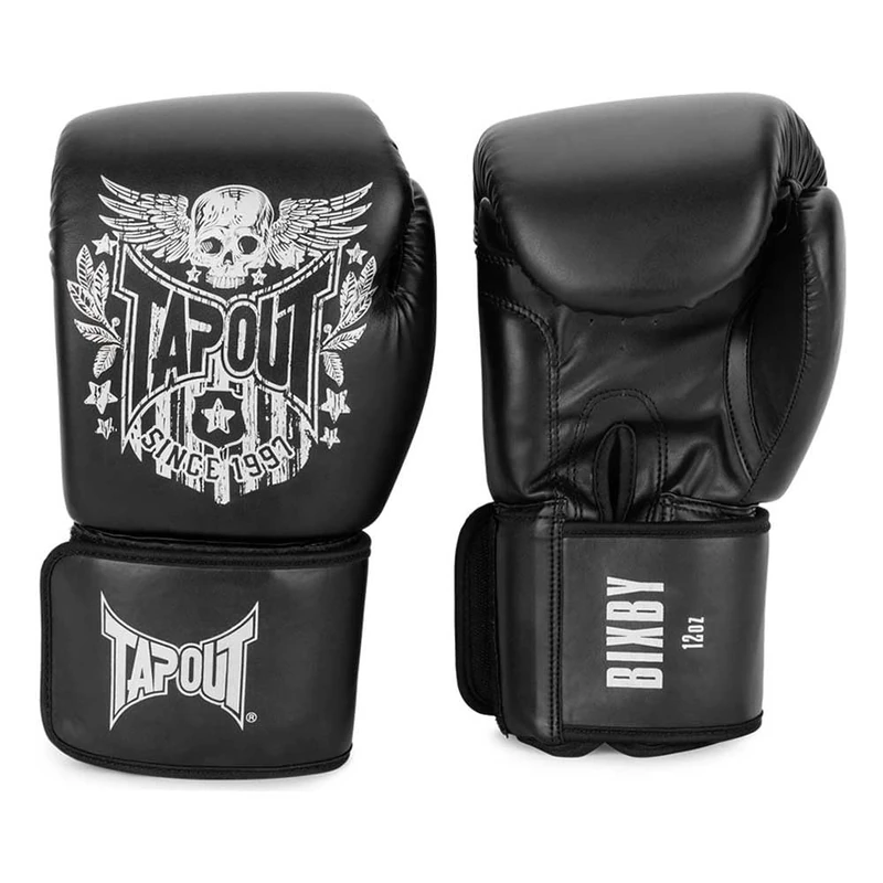 Tapout Bixby 960009 Faux Leather Boxing Gloves 12 oz Black/Off White