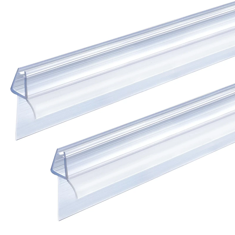 ITTISO Shower Screen Seal Strip 2 x 100 cm for 4mm/5mm/6mm Glass Thickness Shower Door Seal Strip Covers up to 20mm Gap Replacement Shower Door Bottom Seal