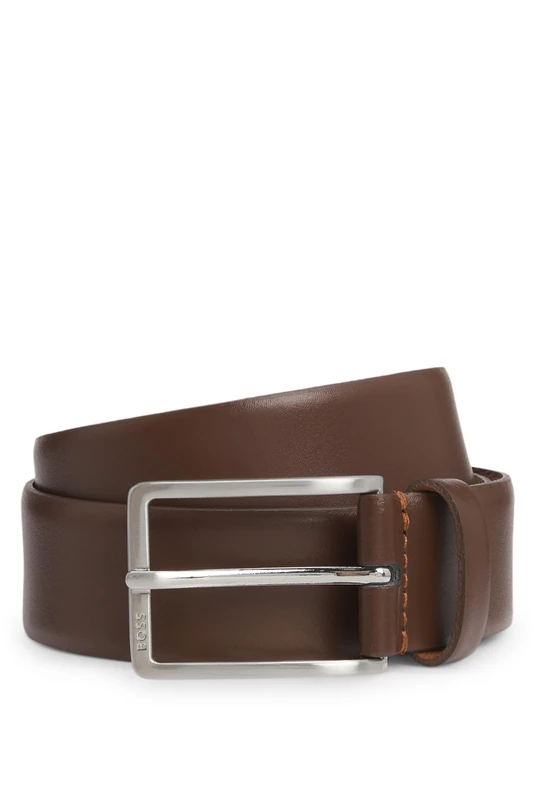 BOSS Mens Erman-L Sz35 Italian-leather belt