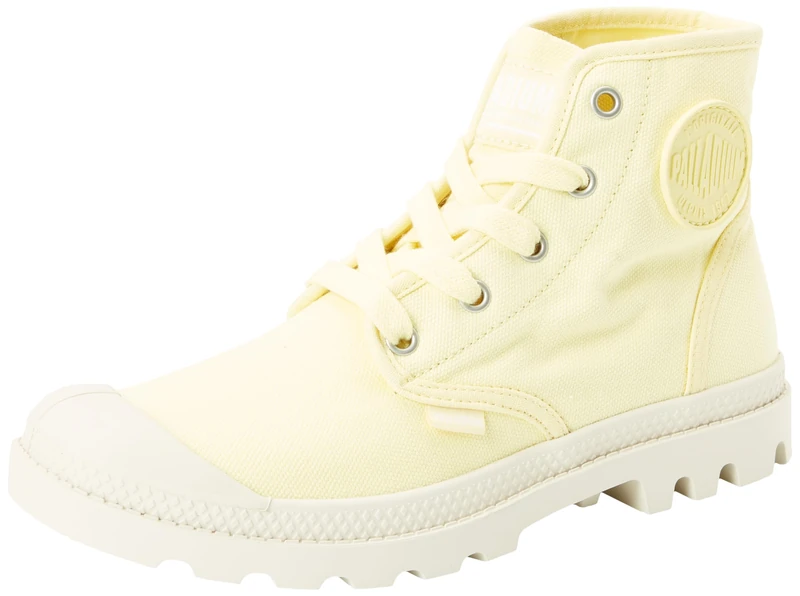 Palladium Women's Pampa Hi Sneaker, Yellow Light, 7.5 UK
