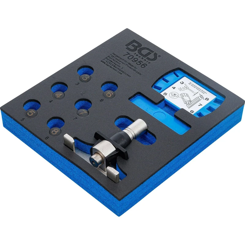 BGS 70956 | Tool Tray 1/6: Tooth Belt Gauge and Measuring Tool Set