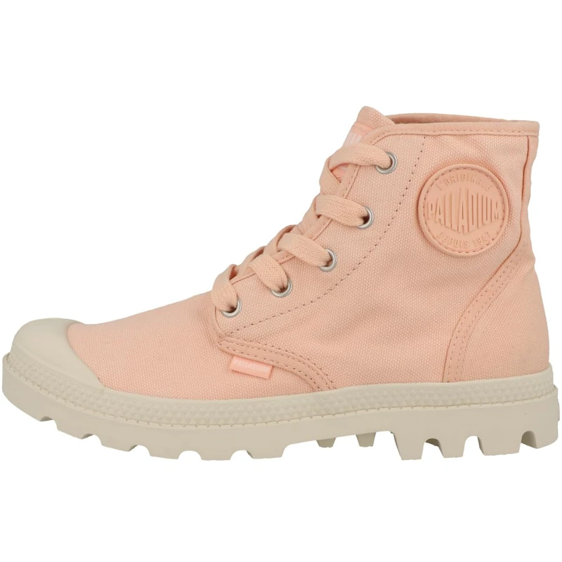 Palladium Women's Pampa Hi Sneaker, Sandy Peach, 4 UK