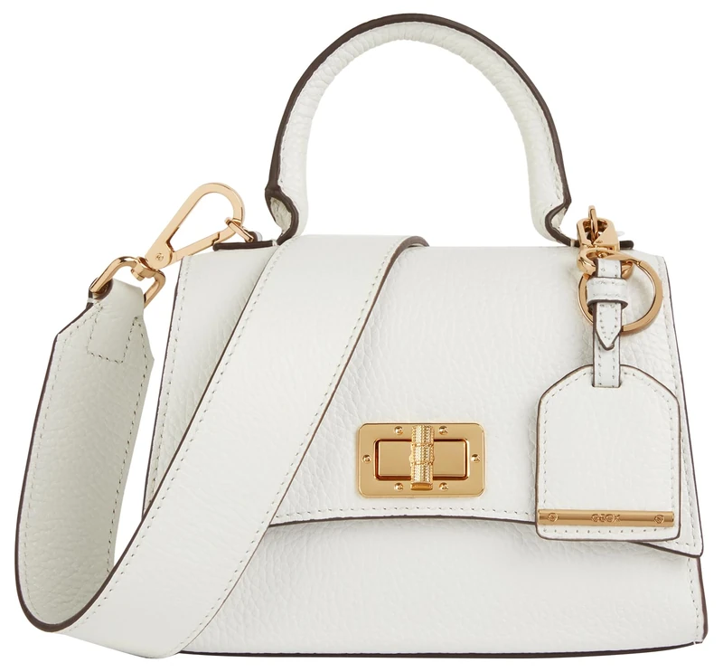 Geox Women's D Ciclaminia A Bag, White, cm 32 x 14 x 23,5