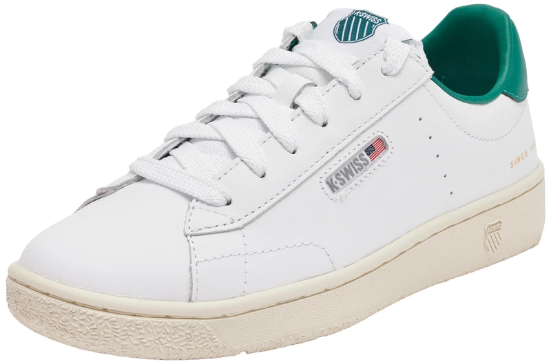 K-Swiss Woman's Slammklub CC Trainers, Wht/Aventurine/Vintg, 40 EU