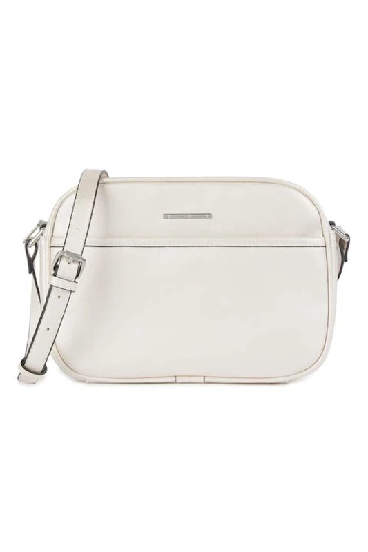 Geox Women's D Celestye A Bag, silver, cm 16 x 6 x 19