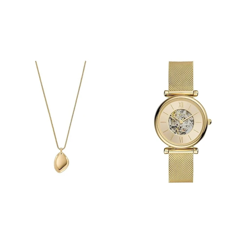 Skagen Necklace Jewelry SKJ1725710 Brand, one size, Metal, No Gemstone + Automatic Watch ME3250 - Image 1