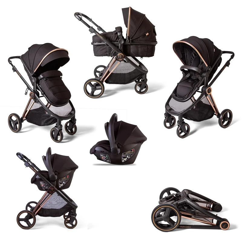 Red Kite Push Me Pace i Travel System Including i-Size Infant Carrier Car Seat - Amber