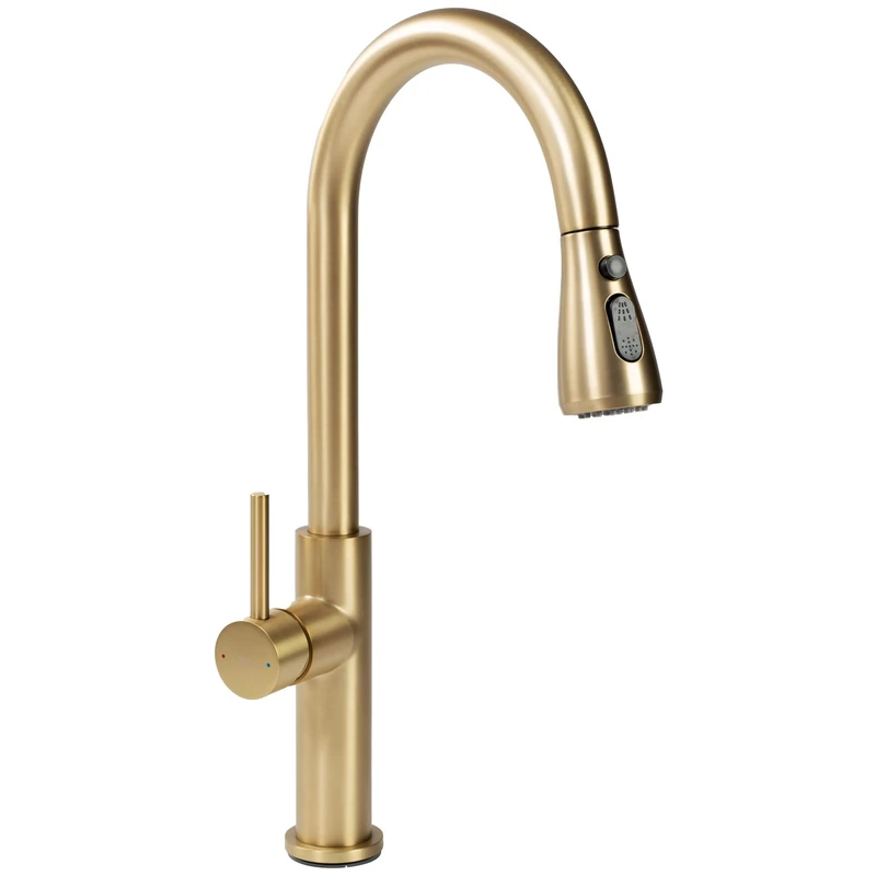 Rea Brushed Gold Kitchen Sink tap Nest REA-B6600
