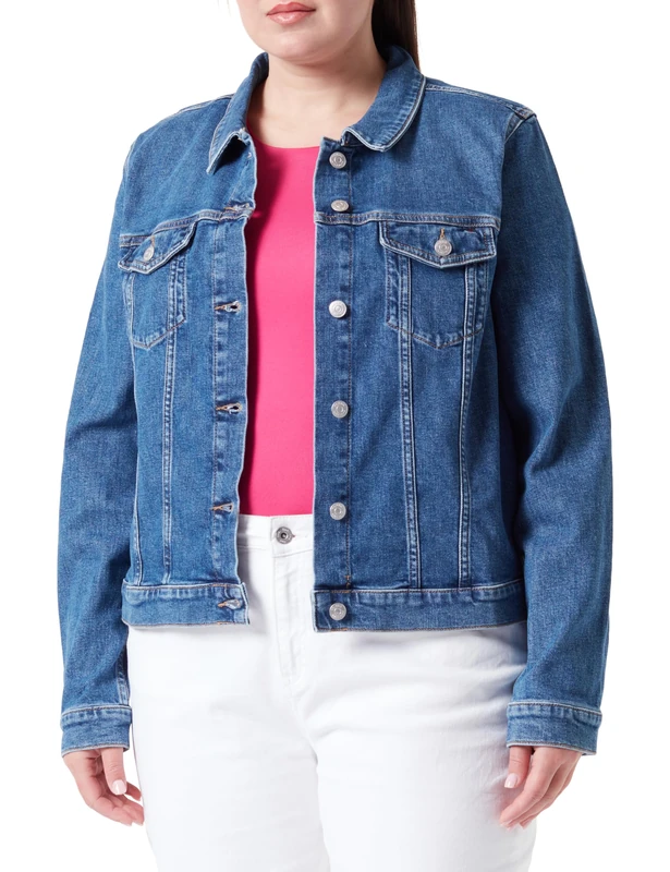 Tommy Hilfiger Women's DNM SLIM JACKET MEL Mel 38 - Image 1