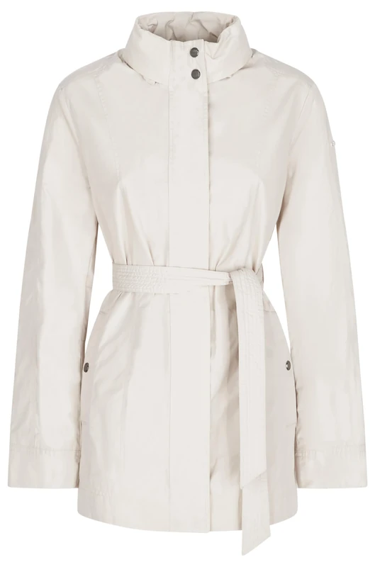 Geox Women's W Annya Long Jacket, Moonbeam, 38