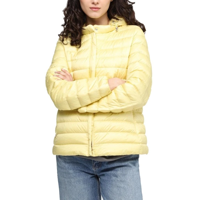 Geox Women's W Jaysen Shorts Jacket, Lemon Meringue, 42