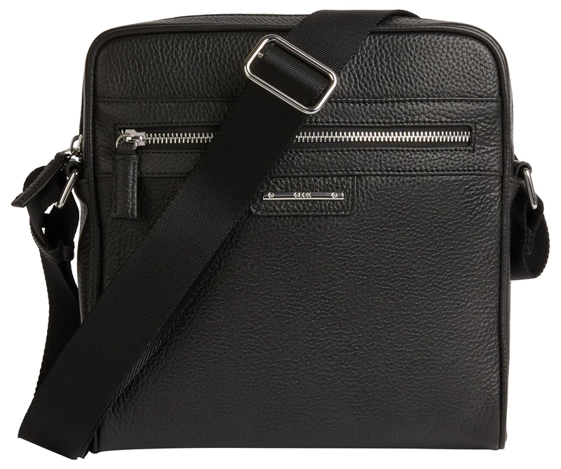 Geox Men's U Arnoux A Bag, Black, black, cm 24 x 25 x 6