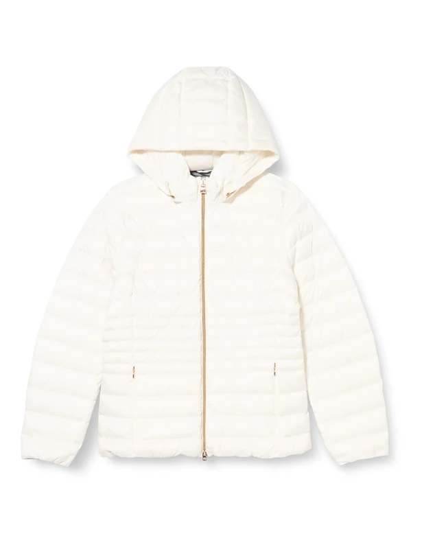 Geox Women's W Jaysen Hood Jacket, hochweiß, 38